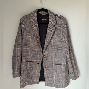 Madewell Houndstooth Blazer
